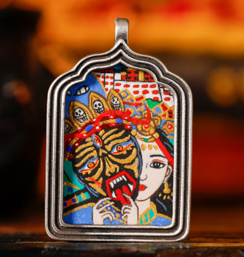 0207XZ129-雪堆白唐卡-異型前世今生（A129）