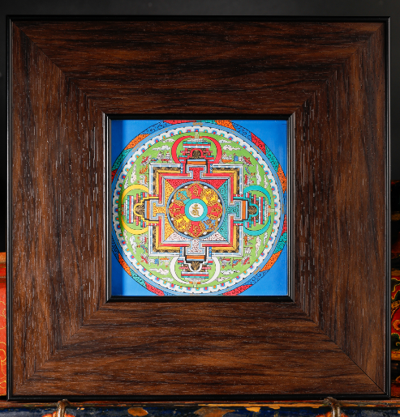 0207XZ133-雪堆白唐卡-壇城擺臺（A133）