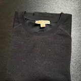 [S] MICHAEL KORS BLACK LOGO JACQUARD SHIRT, JT551S1BLL-BLACK (SMK1358)