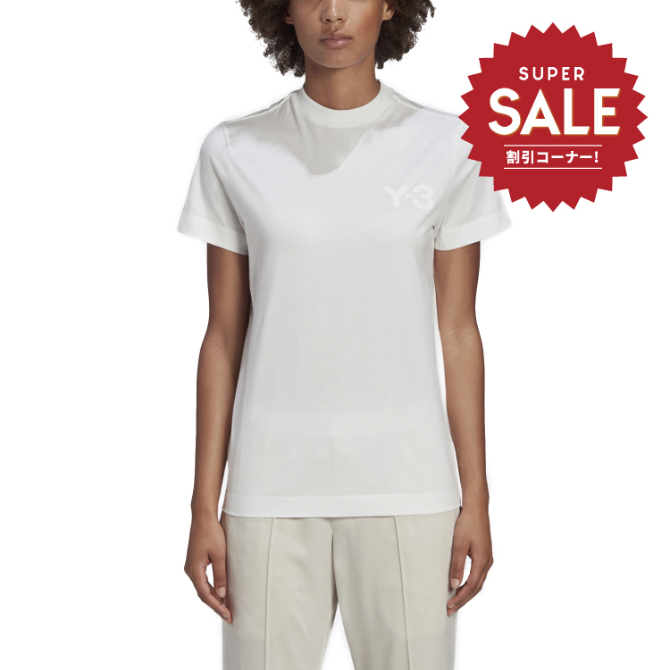 【 Y-3 W CL LOGO TEE 胸前LOGO短TEE - 白 】