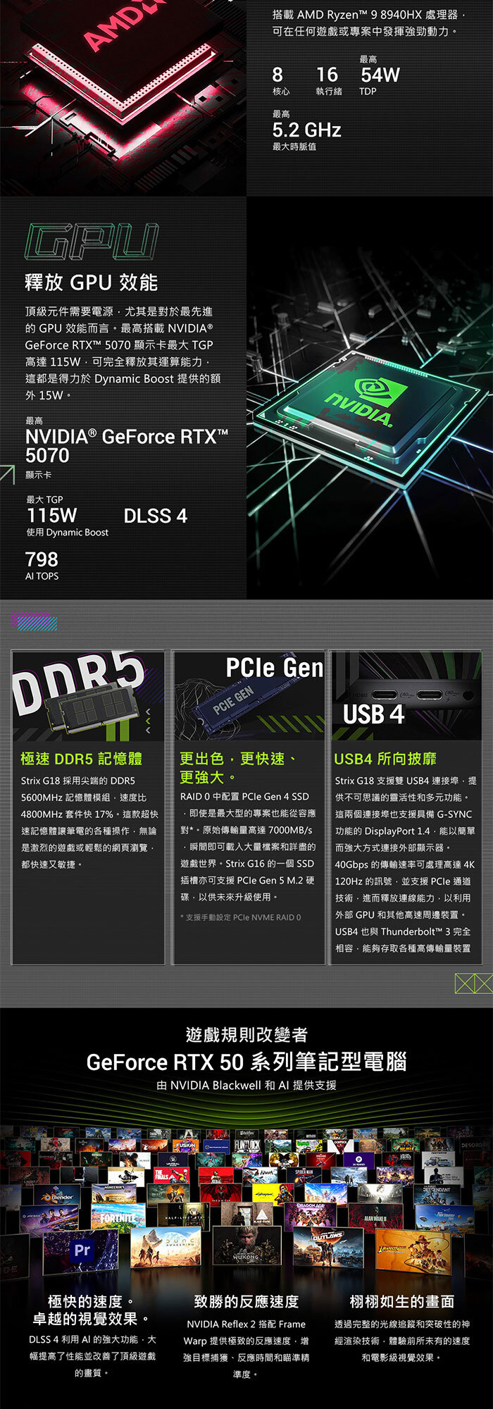 G814PP-0034C8940HX-NBL顯卡效能