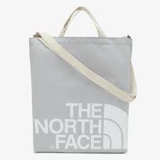 【現貨】THE NORTH FACE 大LOGO帆布袋 灰色 NN2PP07M