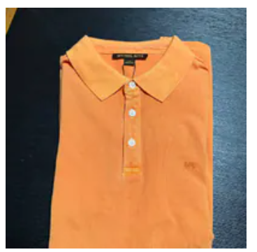 [S] MICHAEL KORS POP ORANGE COTTON PIQUE POLO SHIRT, OS552IU5E9-POP ORANGE (SMK1359)