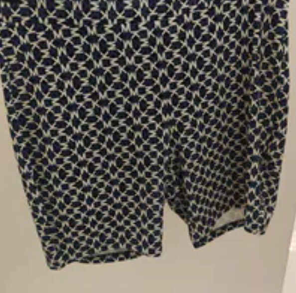 [S] MICHAEL KORS MID NIGHT BLUE LOGO PRINT STRETCH KNIT BIKER SHORTS, JT530V9JHL-MIDNIGHTBLUE (SMK1369)
