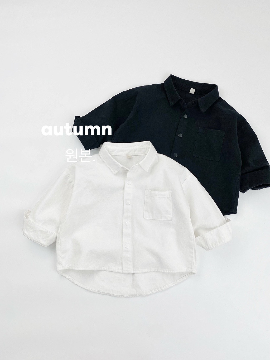 日系純色百搭襯衫