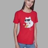 [S] KARL LAGERFELD ADMIRAL RED LUNAR NEW YEAR CHOUPETTE TEE, L5WHDB43-ADJ (SKL1468)