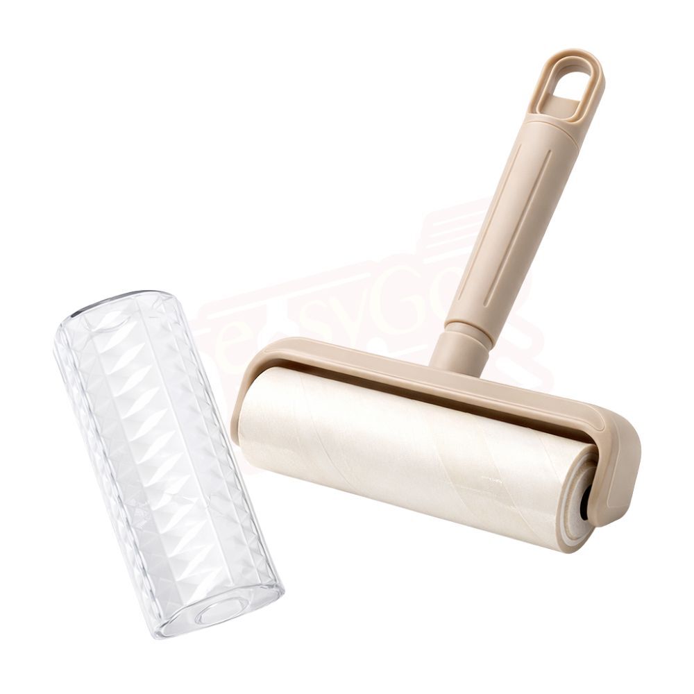 立式美型黏塵器16cm｜可站立可掛牆黏毛滾輪除塵滾筒 寵物毛髮清潔 沙發衣物床單除毛 黏塵紙可替換【輕鬆購五金百貨】