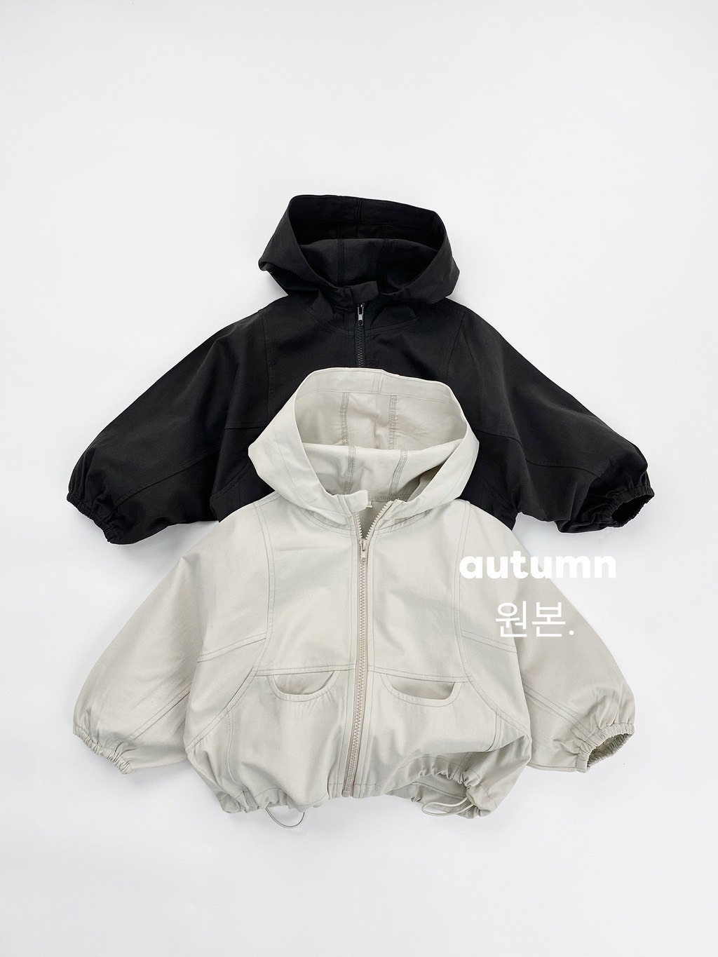 日系純色風衣外套