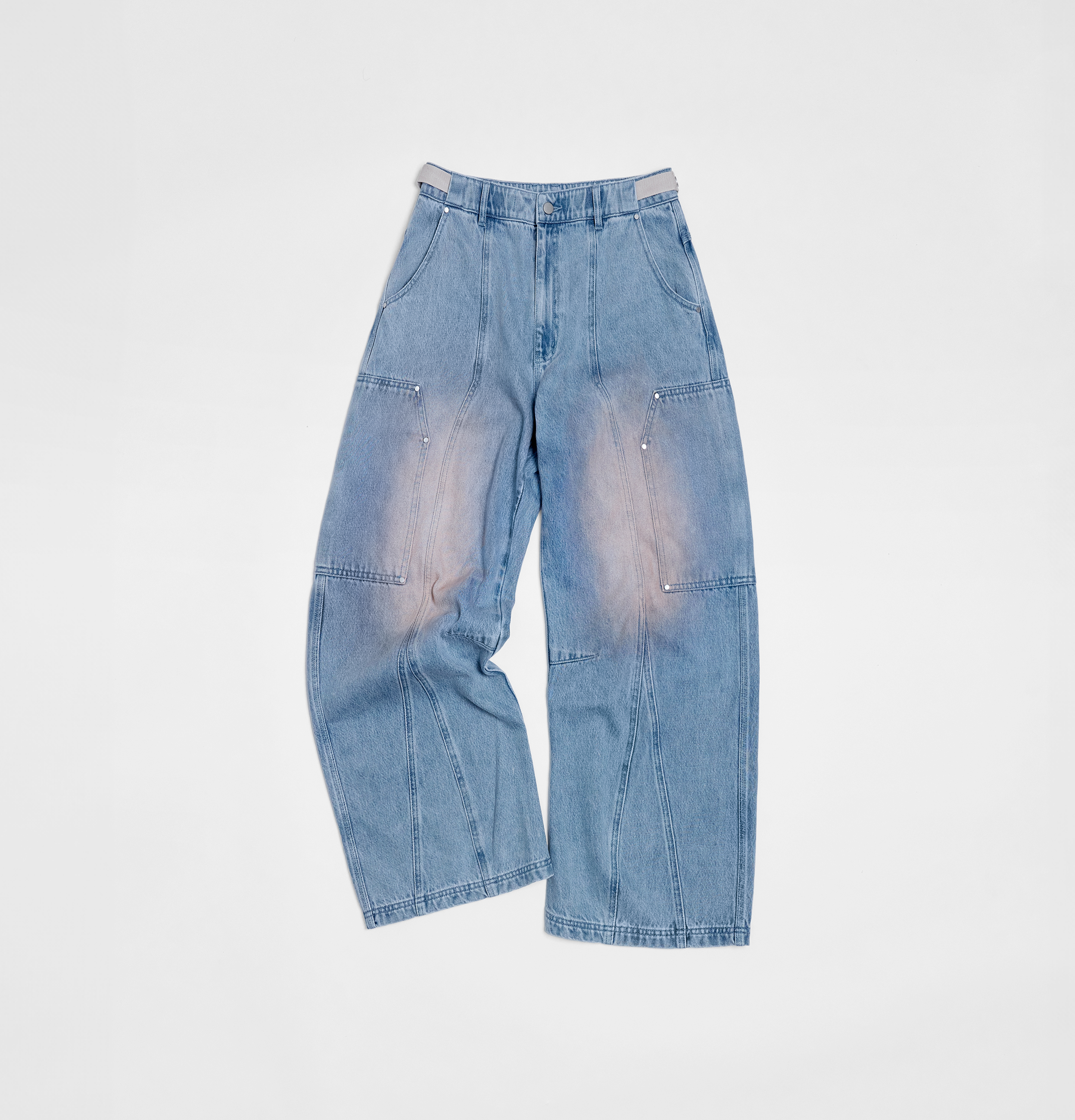 MELSIGN - Canvas Wide Leg Jeans - Denim