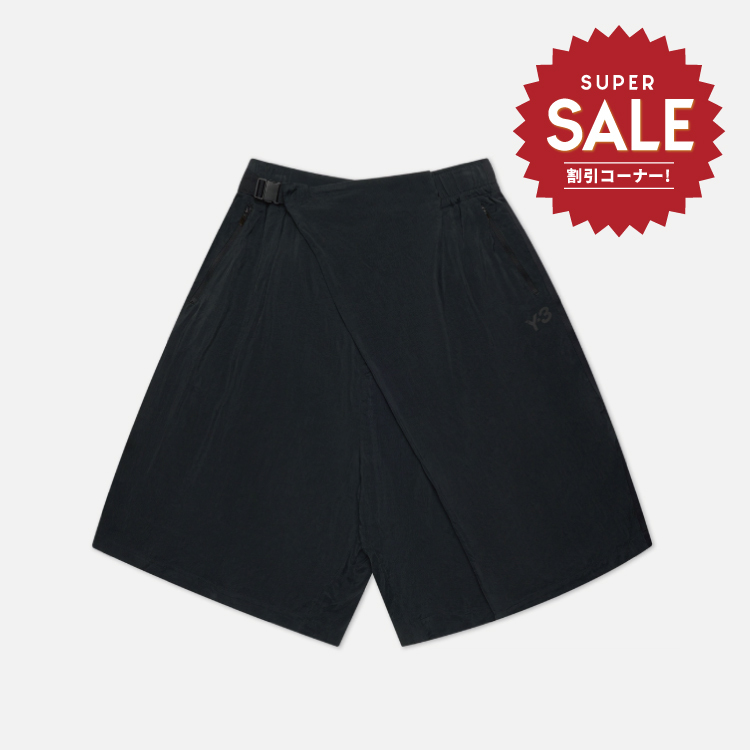 【 Y-3 M CH3 CUPR SHRT 結構層次短褲 - 黑 】