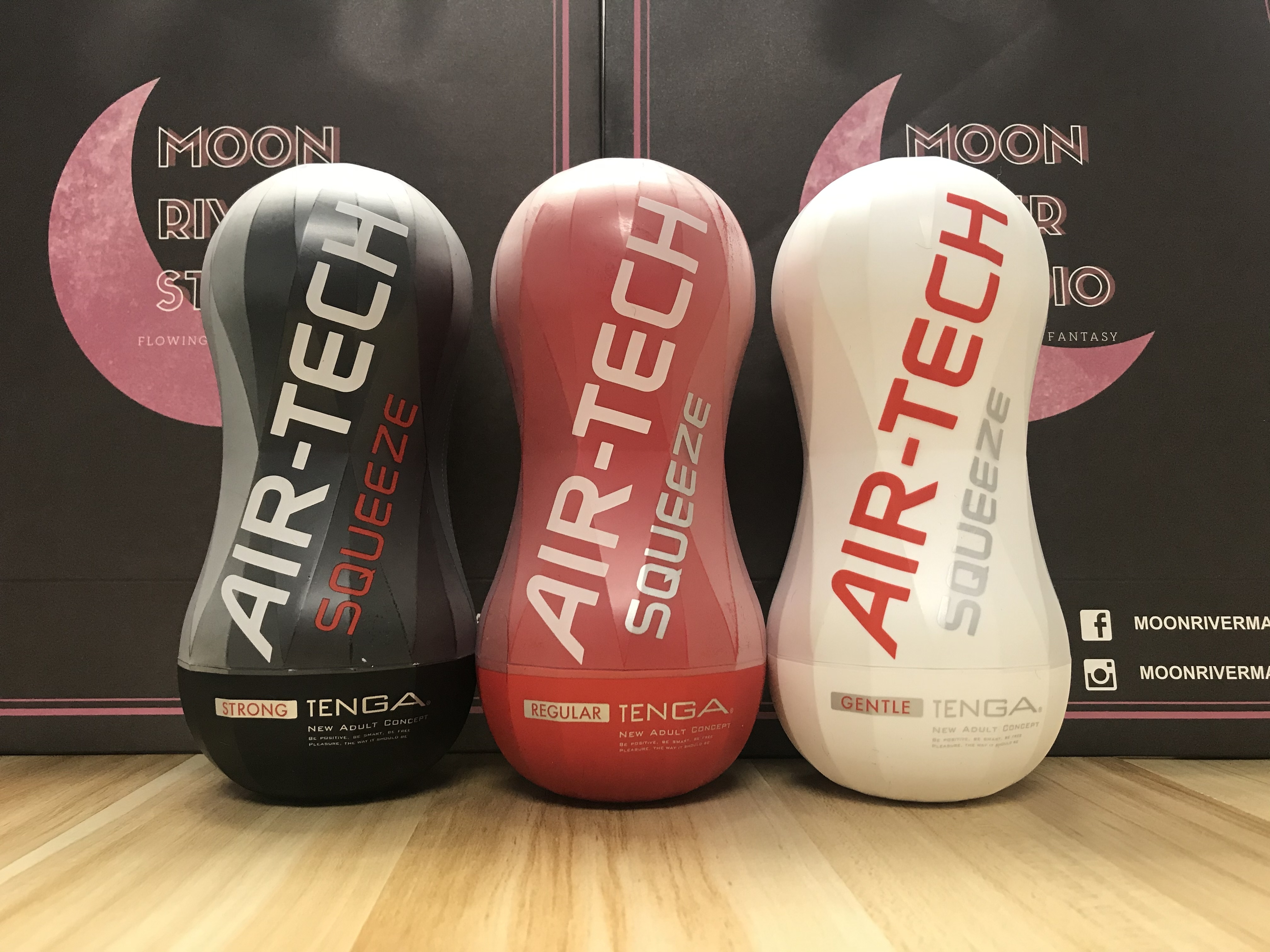 TENGA AIR-TECH SQUEEZE 壓縮型 真空杯 三色套裝