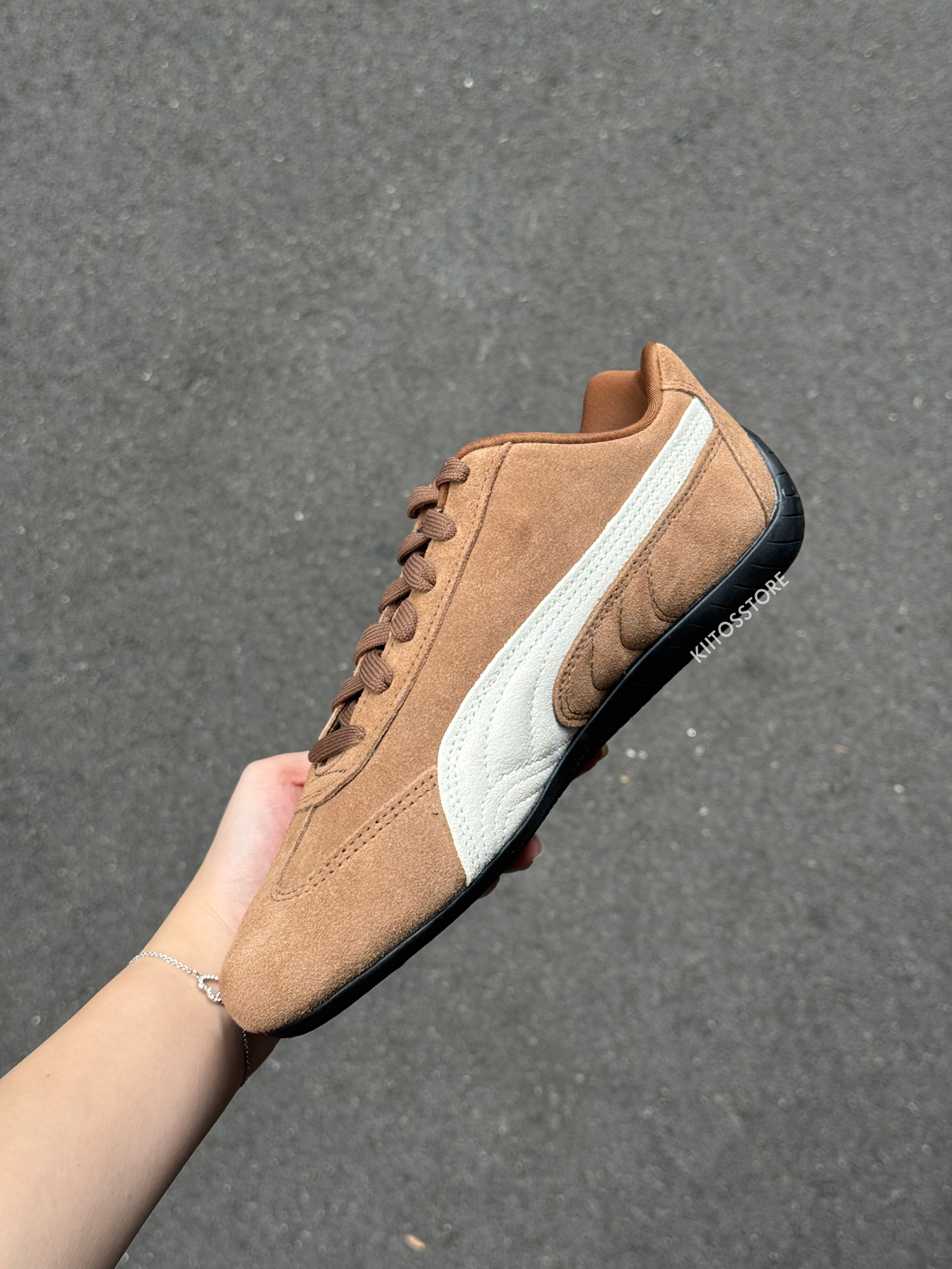 PUMA Speedcat Archive 復古棕色藍色賽車鞋398847