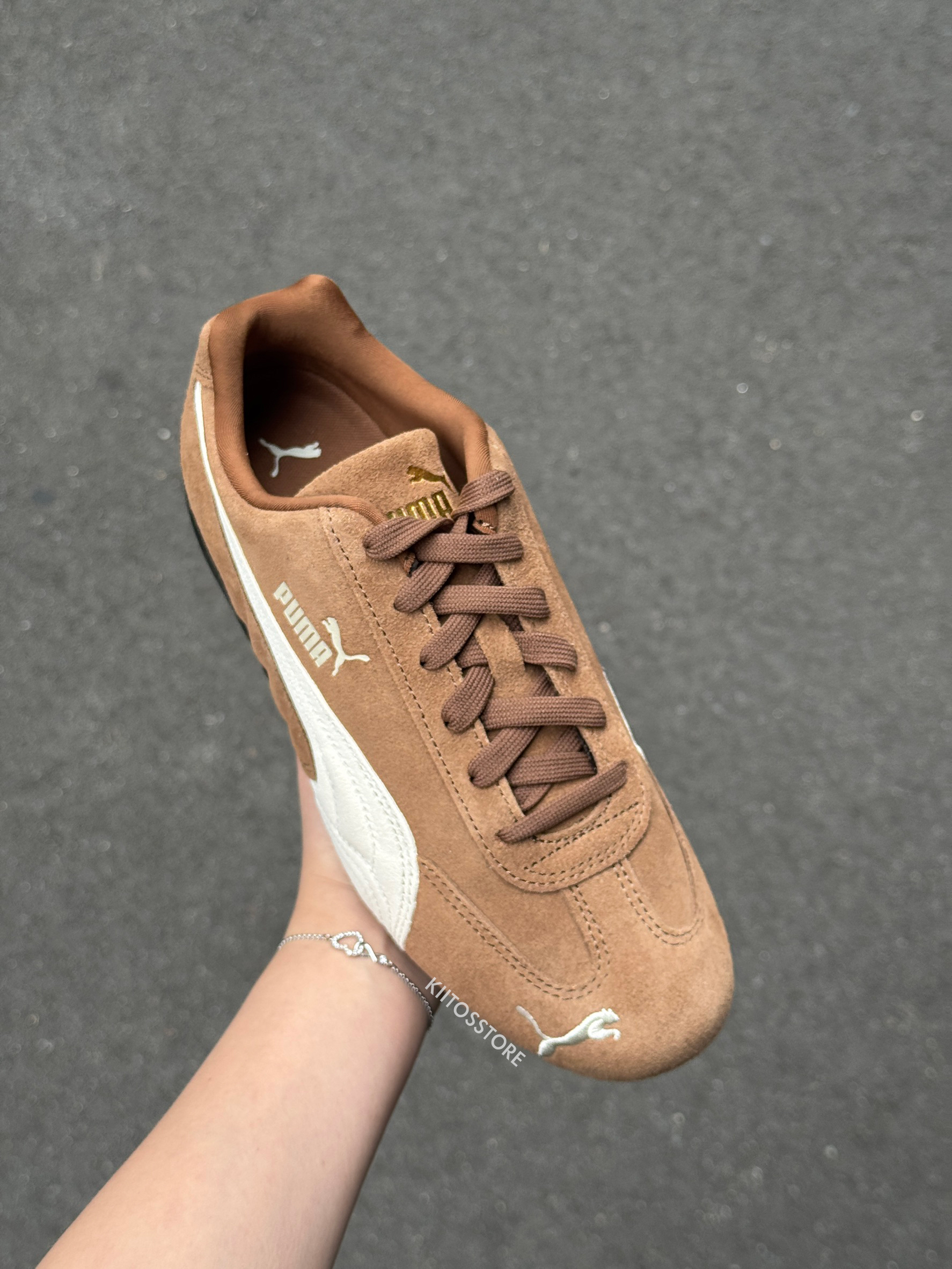 PUMA Speedcat Archive 復古棕色藍色賽車鞋398847