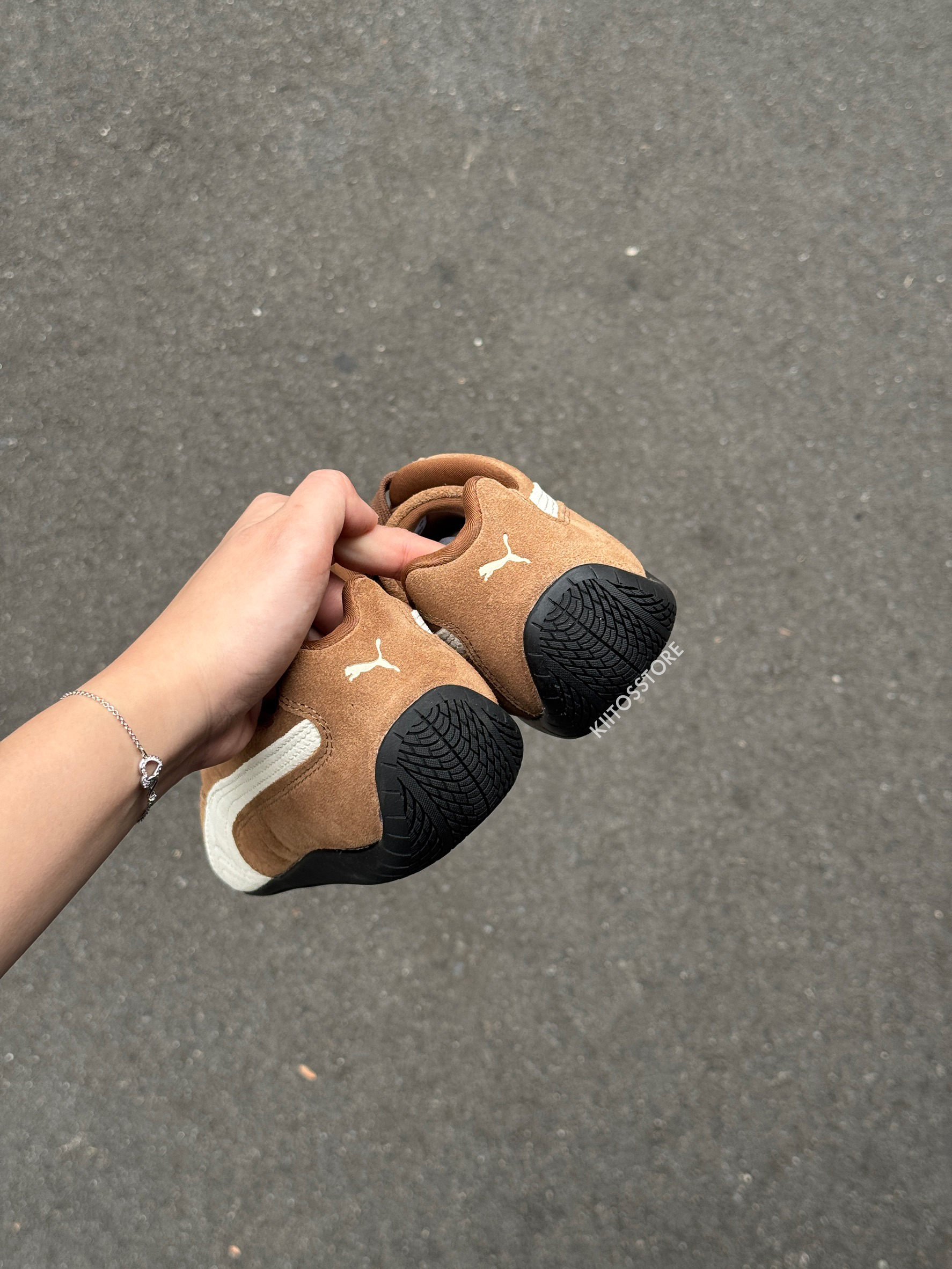 PUMA Speedcat Archive 復古棕色藍色賽車鞋398847
