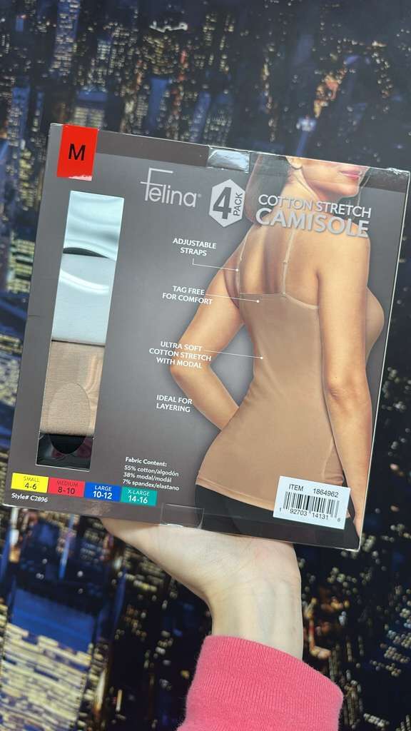 【直播】Felina LX020601 女裝背心 (4件裝)