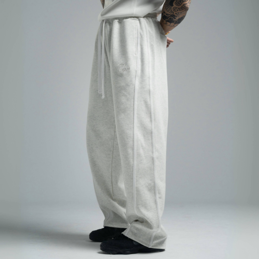 [OP-C] Straight Leg Sweatpants - Heather White