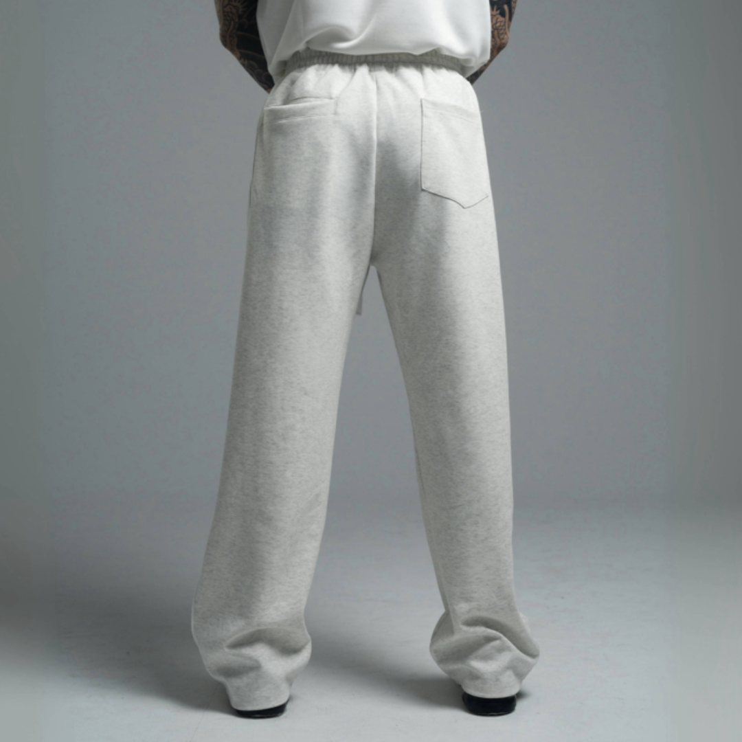 [OP-C] Straight Leg Sweatpants - Heather White