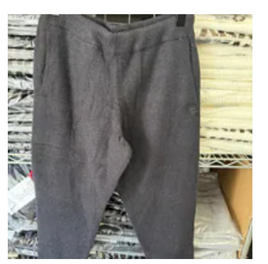 [S] DKNY BLACK FEATHER YARN JOGGER WITH POCKETS AND TONAL LOGO, DP5R0855-BLK (SD1688)