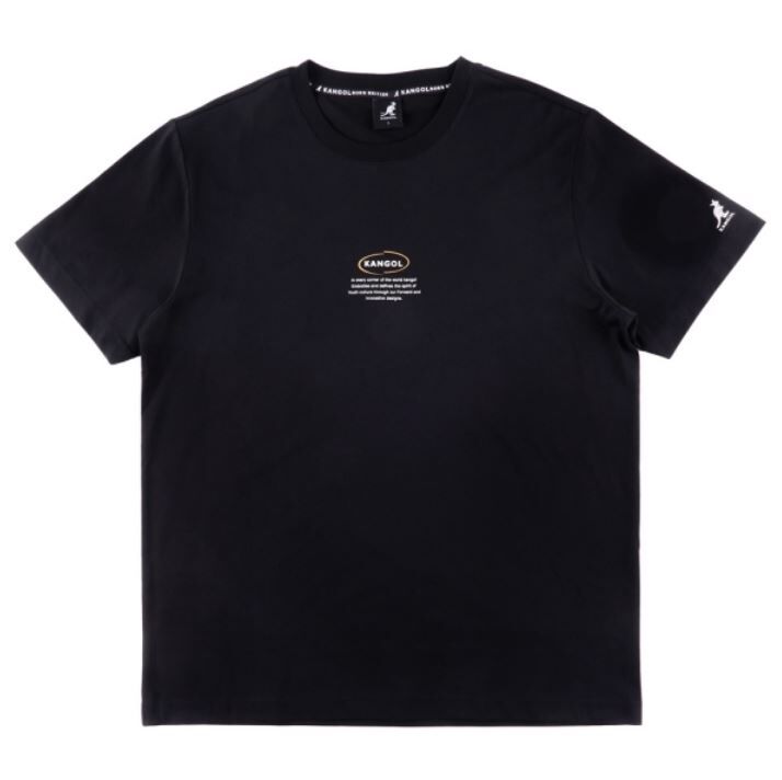 【下殺↘ $399】KANGOL 短袖 黑 英文字母 涼感 休閒 上衣 中性 6325102220