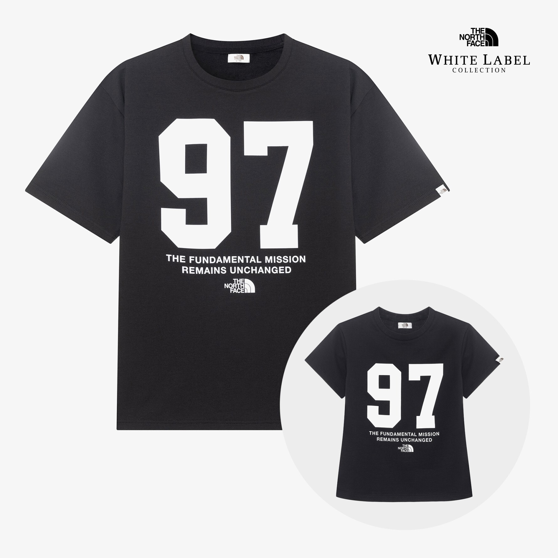 【OWN】The North Face 夏季 短袖 上衣 短版 圓領 男款 女款 情侶 白標 黑色 白色 冷灰色 薄荷綠