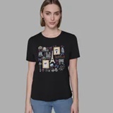 [S] KARL LAGERFELD BLACK WHIMSY TEE, L5WHCB70-BLK (SKL1472)