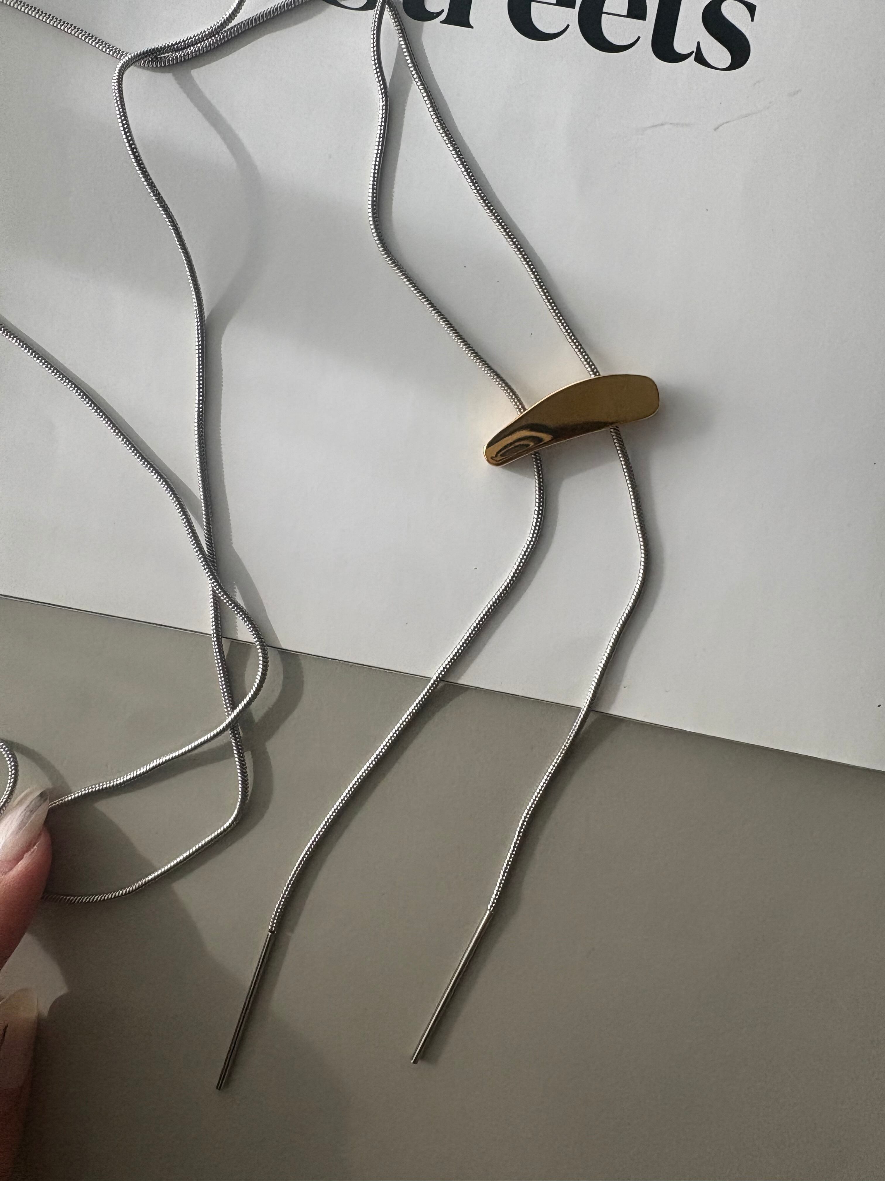 balance bar long necklace