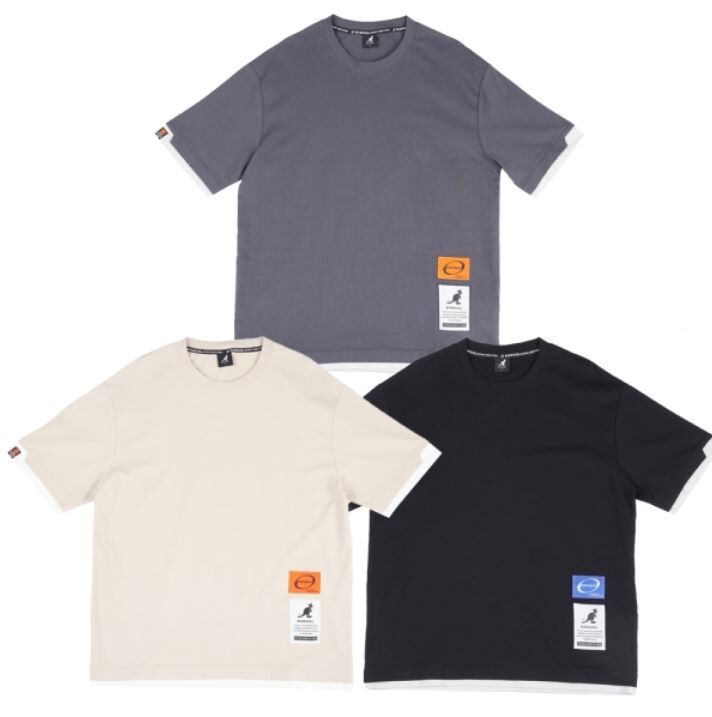 【下殺↘ $499】KANGOL 短袖 短T 貼標 假兩件 男 63251025-