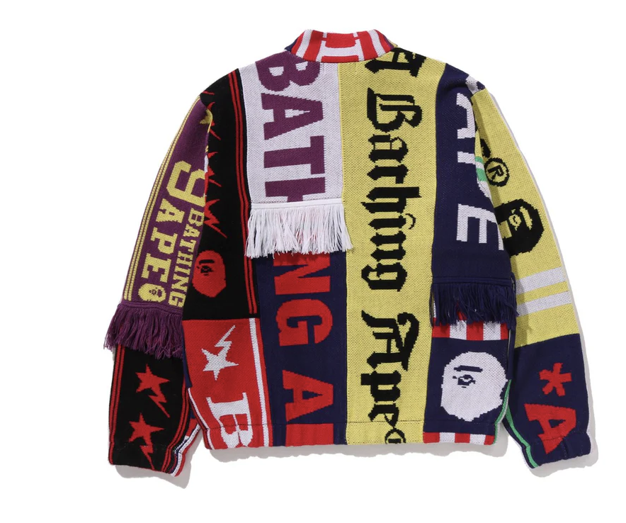 【BAPE男生】0207 發售 SCARF PATTERN REGULAR FIT TRACK JACKET