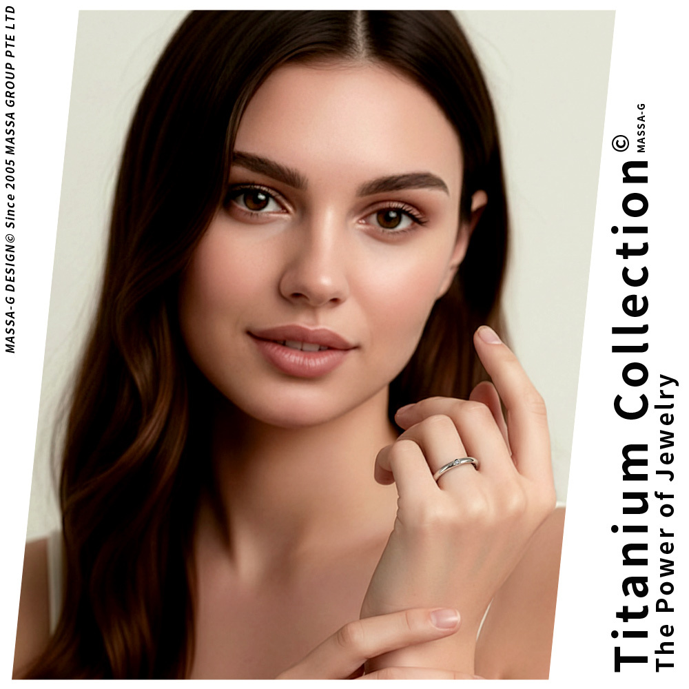 MASSA-G DECO系列【私藏系-U Collocation】雪白銀 鈦金戒