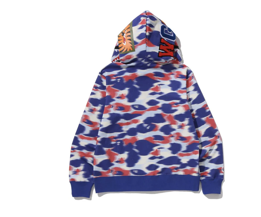 【BAPE男生】0207 發售 SCREEN CAMO SHARK FULL ZIP HOODIE