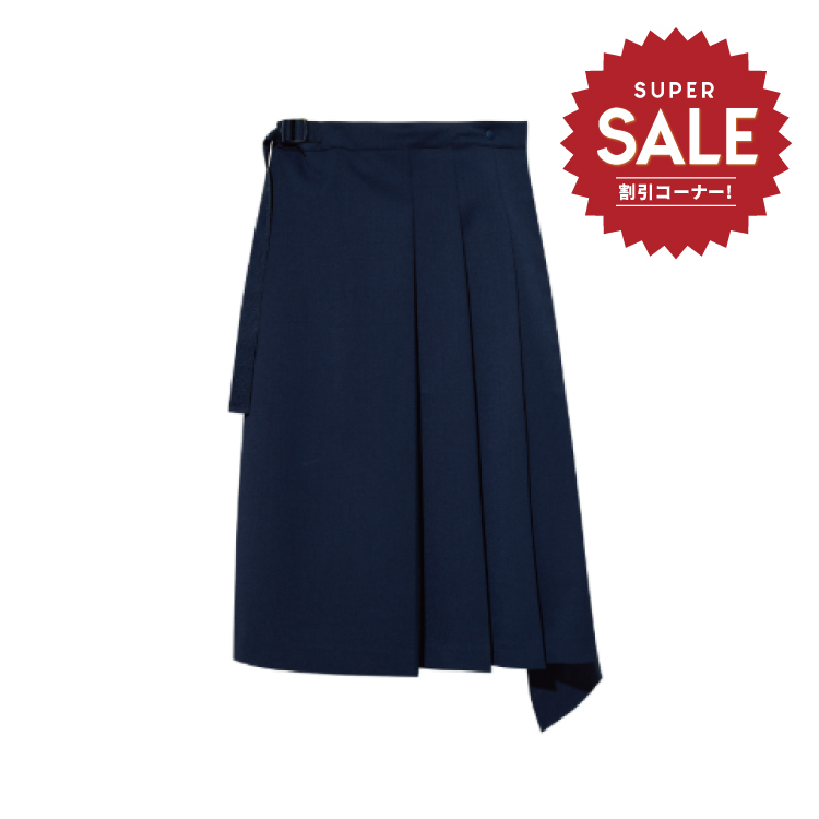 【 Y-3 W CL REF W SKRT 羊毛中長裙 - 海軍藍 】