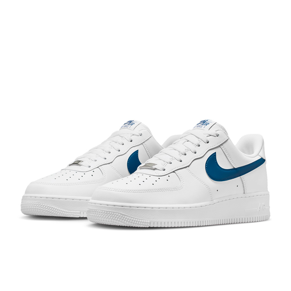 Nike Air Force 1 Low '07 白底藍勾 復古 緩震 休閒鞋 運動鞋 男鞋 FJ4146-123