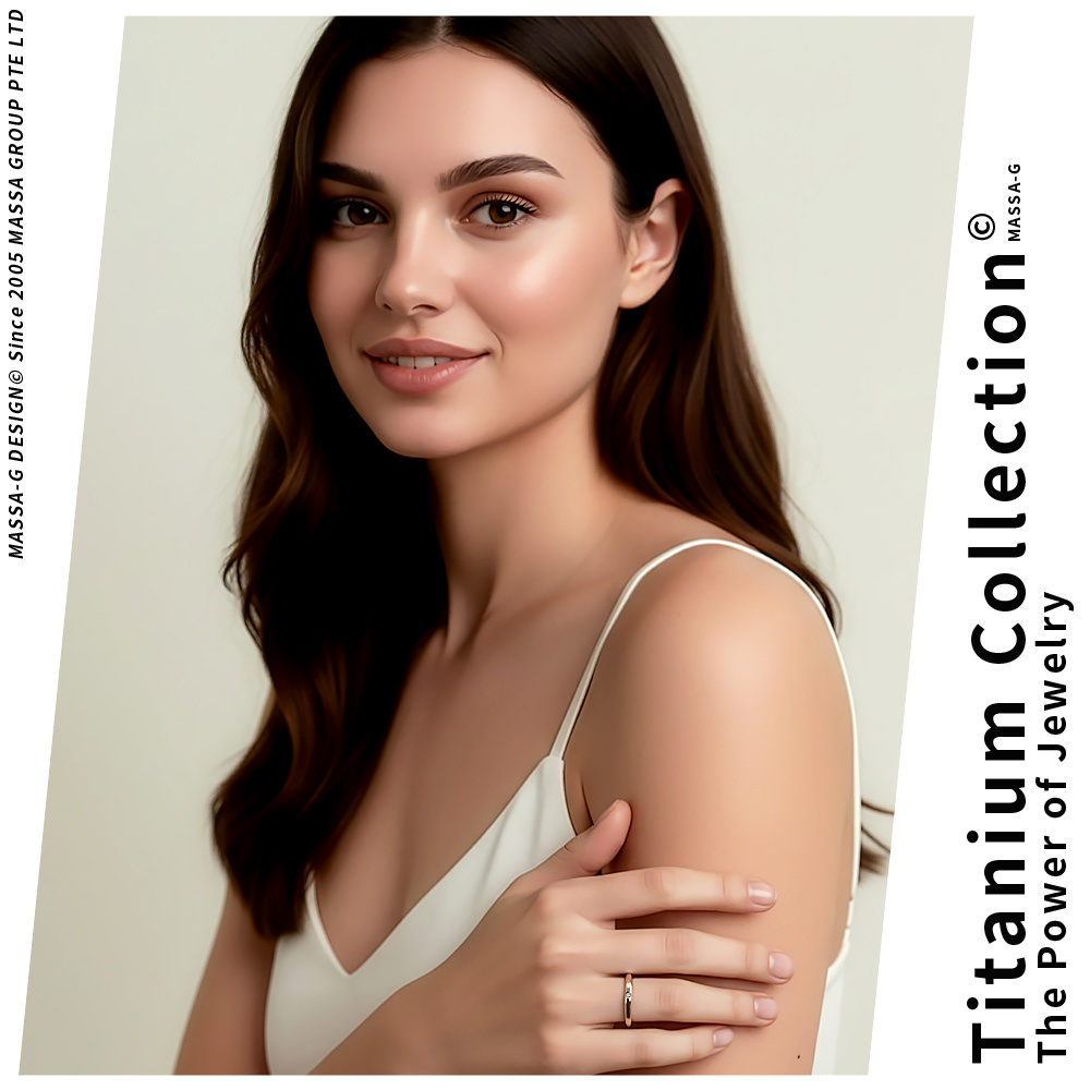 MASSA-G DECO系列【私藏系-U Collocation】玫瑰金 鈦金戒