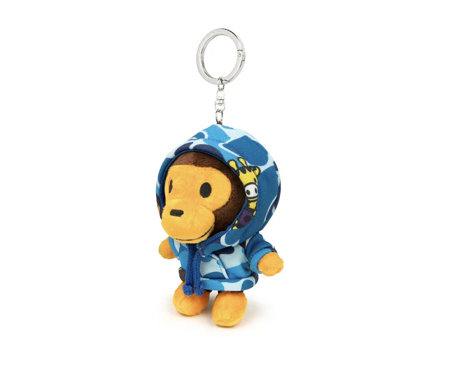 【BAPE配件】0207 發售 BABY MILO PLUSH DOLL MILO ALL FRIENDS CAMO HOODIE KEYCHAIN