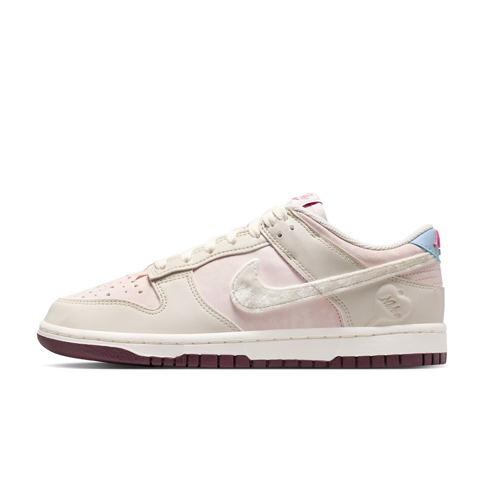 W Nike Dunk Low 情人節限定 灰粉 立體愛心 毛絨 休閒鞋 女鞋 IQ1145-610
