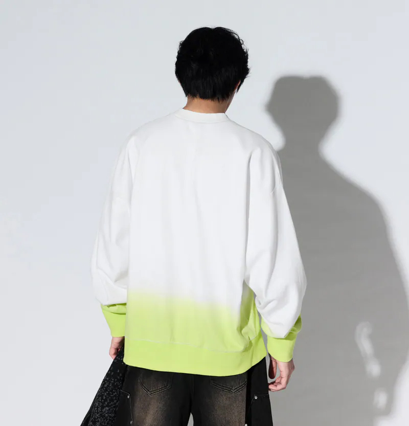 MELSIGN 漸層大學T 衛衣 長袖 白黃/深藍/燕麥 25 A/W Canvas Fade Crewneck