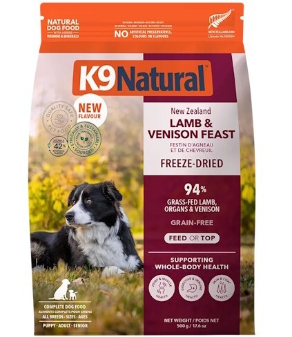 K9 凍乾狗 - 羊肉鹿肉盛宴500g