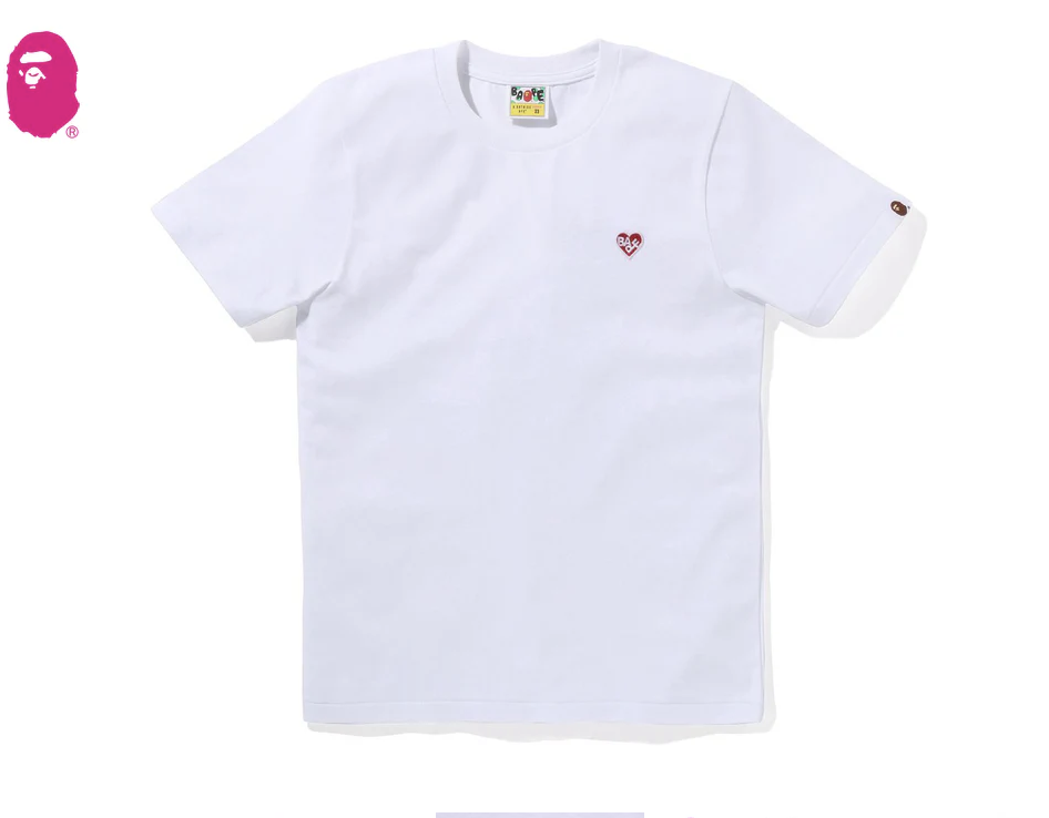 【BAPE女生】0207 發售 BAPE HEART ONE POINT TEE