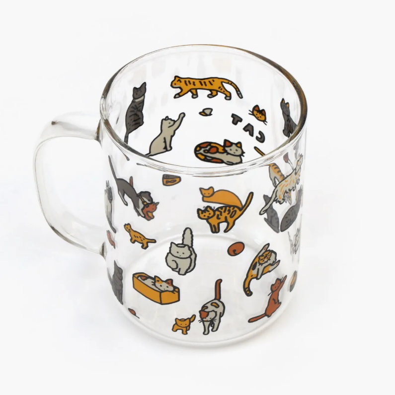 zero per zero | 耐熱玻璃杯 貓咪圖鑑