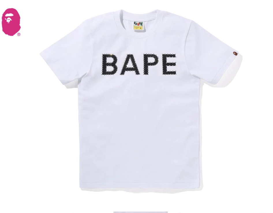 【BAPE女生】0207 發售 水鑽 CRYSTAL STONE BAPE LOGO TEE