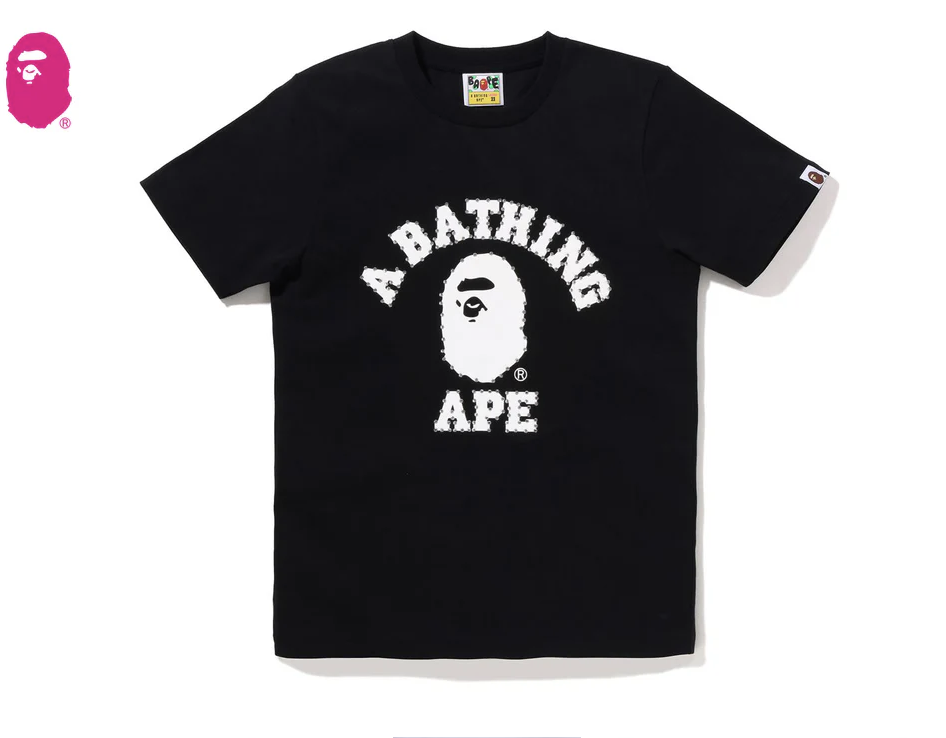 【BAPE女生】0207 發售 水鑽 CRYSTAL STONE COLLEGE TEE