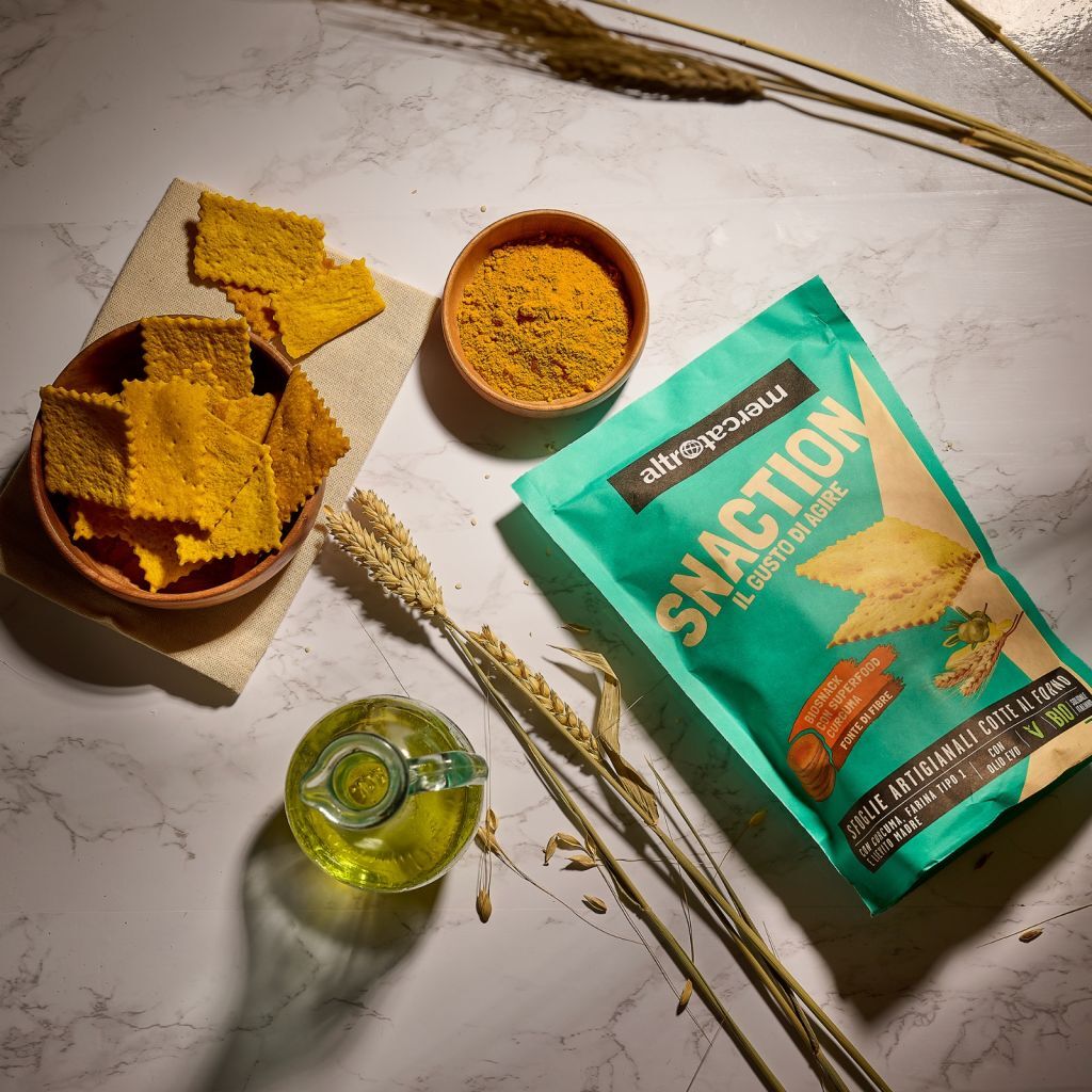 意大利公平貿易｜有機薑黃酸種手工脆餅