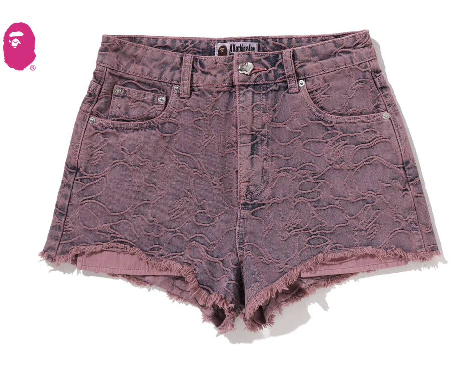 【BAPE女生】0207 發售LINE CAMO DENIM SHORTS