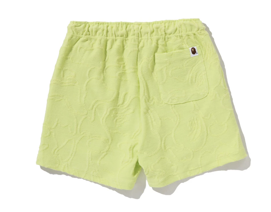 【BAPE女生】0207 發售NEON CAMO JACQUARD SWEAT SHORTS