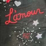 [S] KARL LAGERFELD BLACK L5WS8171 WOMEN'S LAMOUR EMBROIDERED BLANKET SCARF, 198913923773 (SKL1485)