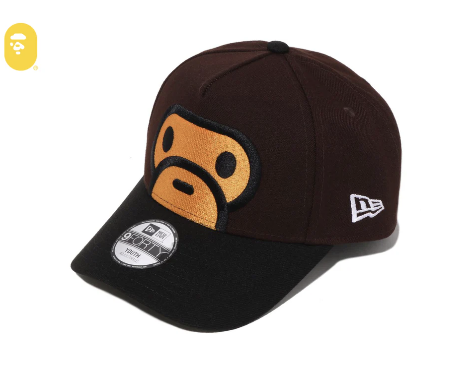 【BAPE童裝】0207 發售MILO FACE NEW ERA 9FORTY CAP