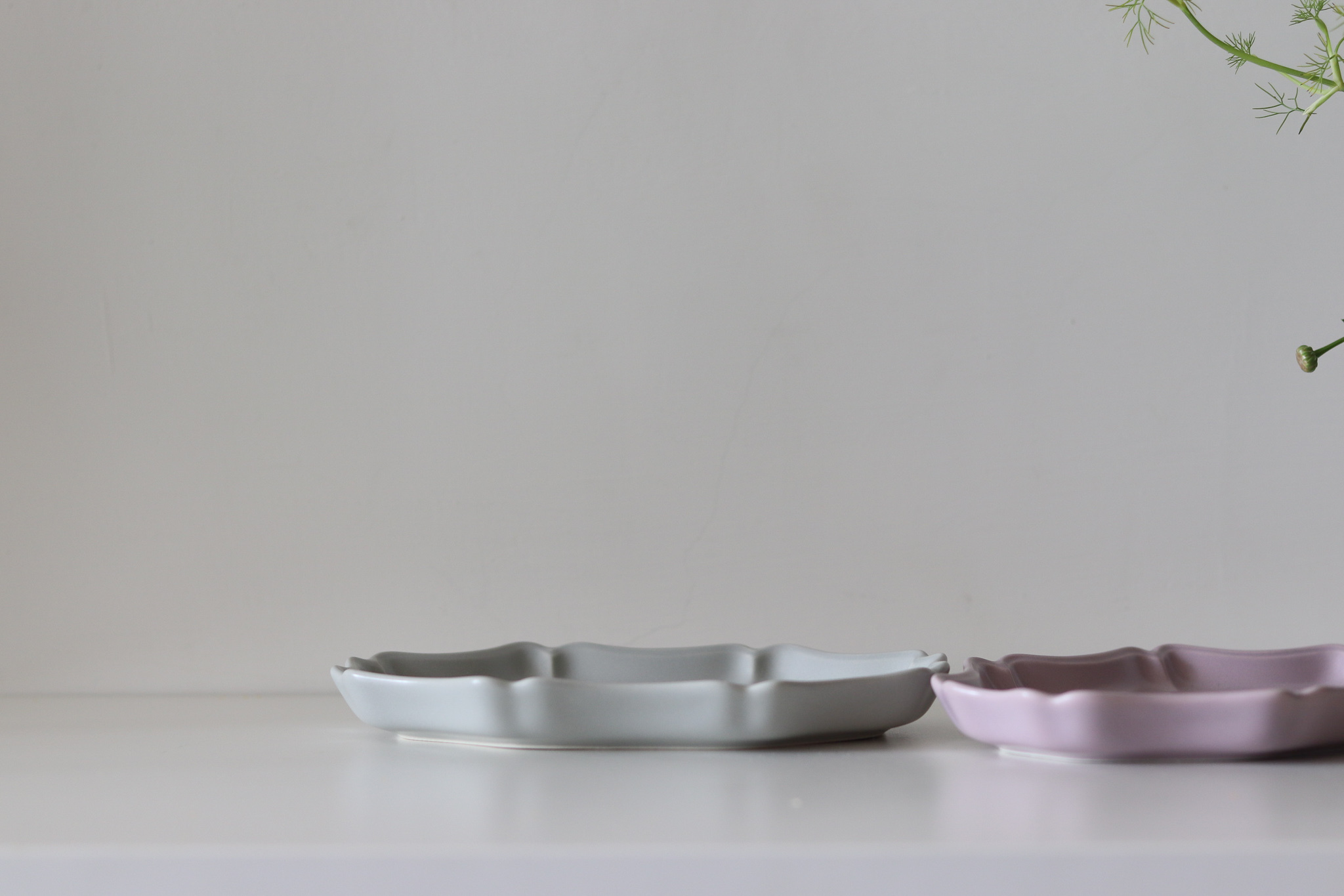 日本 美濃燒 古典 花邊盤