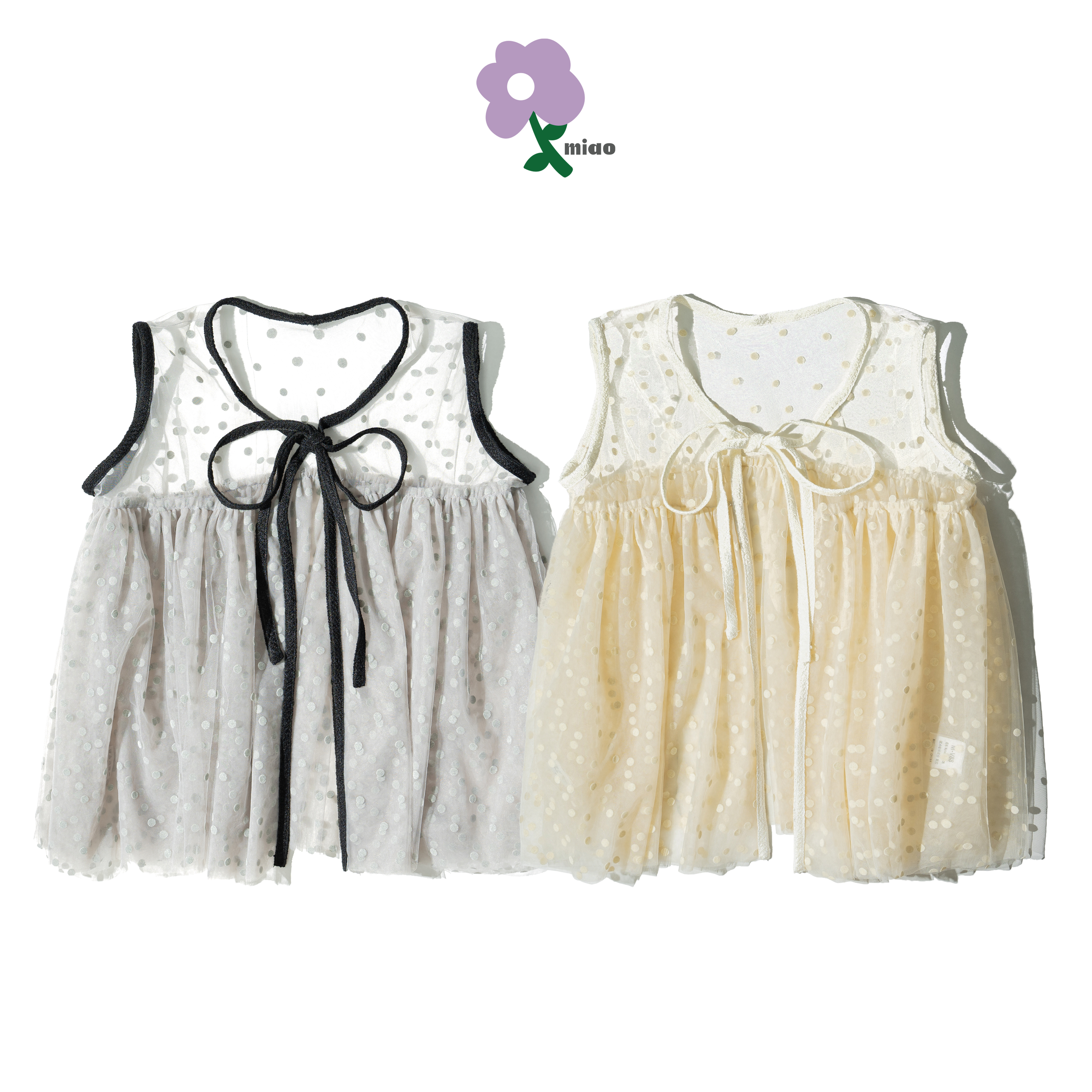 AGILITY MIAO Dot Tulle Vest 點點網紗 背心 [M-V88]