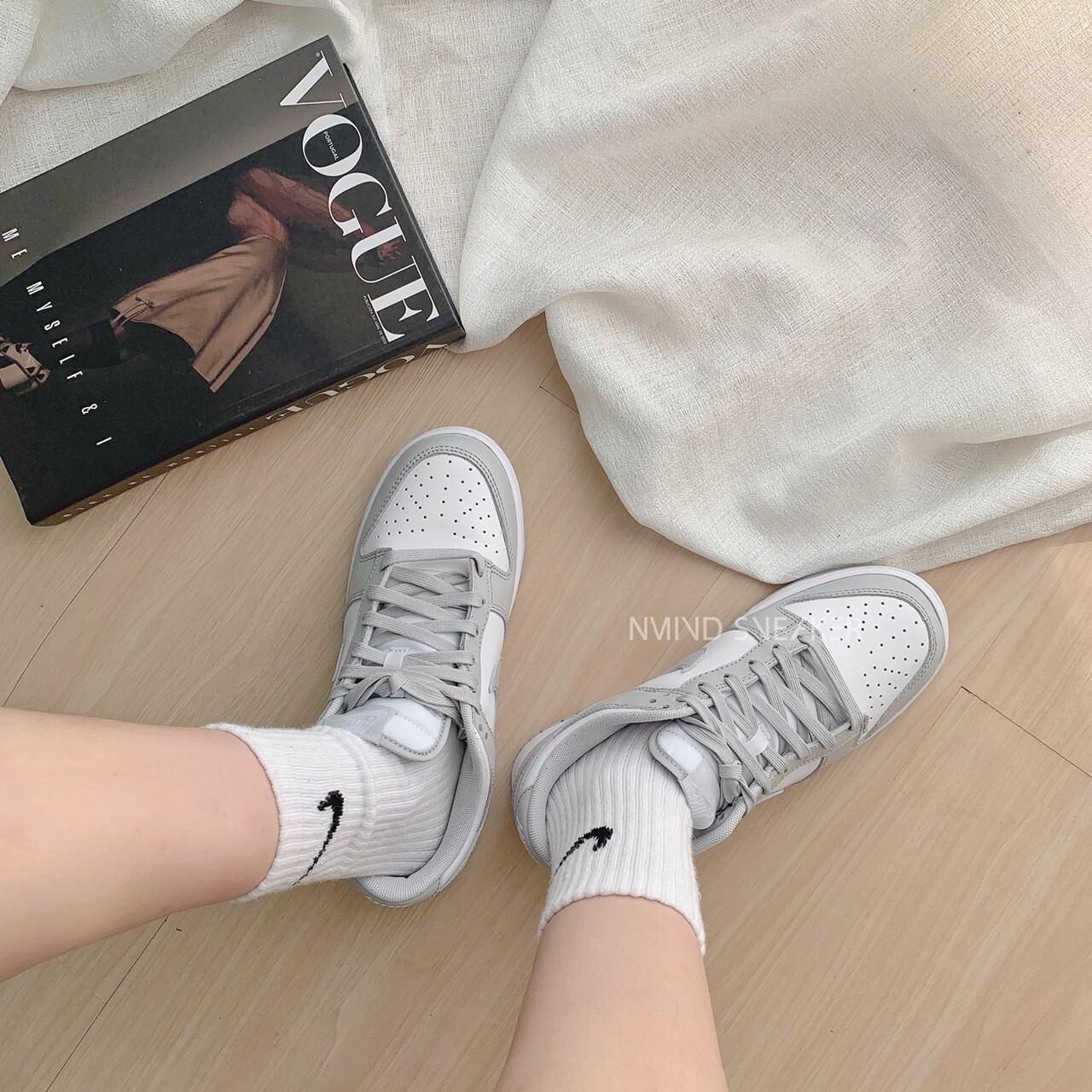 <神奇吧😛就是那麼便宜> NIKE DUNK LOW 灰 大童鞋