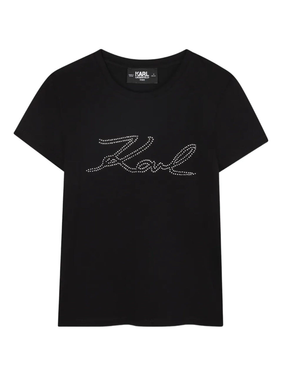 [S] KARL LAGERFELD BLACK KARL SCRIPT TEE, L5WHDB50-BLK (SKL1487)